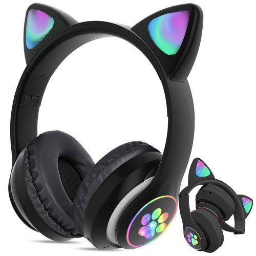 Drahtlose Bluetooth-Kopfhörer FM-Radio MP3 - Schwarz