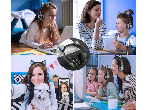 Drahtlose Bluetooth-Kopfhörer FM-Radio MP3 - Schwarz
